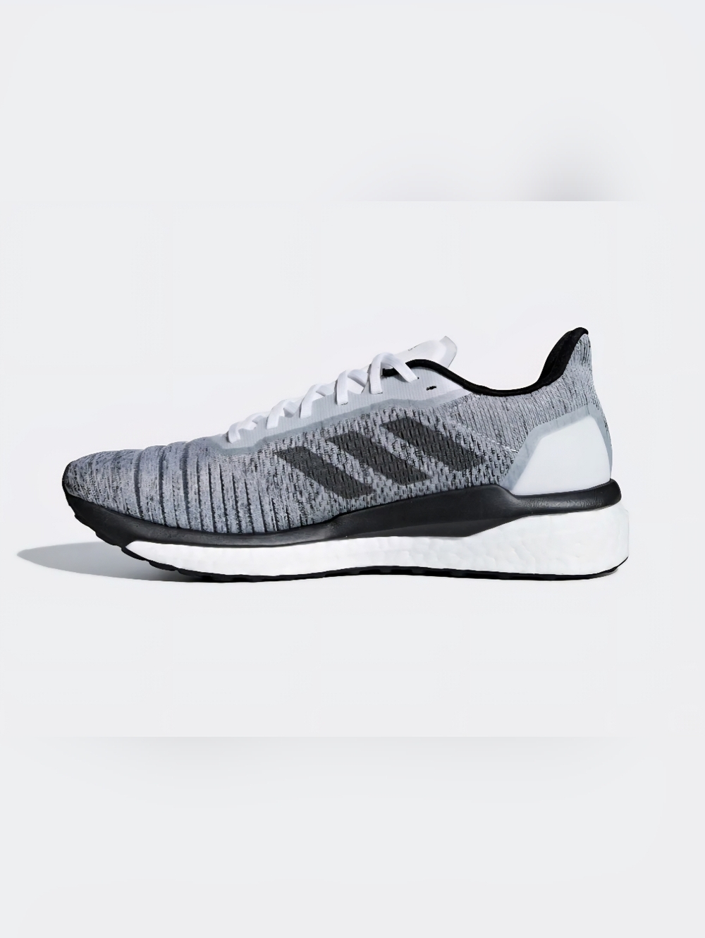 Men's adidas Solar Drive Shoes With Boost Midsole Gray Black and White Size 13 - Picture 2 of 16
